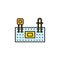 Robotics protoboard outline icon. Signs and symbols can be used for web, logo, mobile app, UI, UX on white background