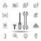 Robotics repair outline icon. set of robotics illustration icons. signs, symbols can be used for web, logo, mobile app, UI, UX