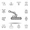 Robotics robot conveyor outline icon. set of robotics illustration icons. signs, symbols can be used for web, logo, mobile app, UI