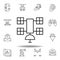 Robotics satellite outline icon. set of robotics illustration icons. signs, symbols can be used for web, logo, mobile app, UI, UX