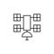 Robotics satellite outline icon. Signs and symbols can be used for web, logo, mobile app, UI, UX