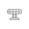 Robotics sensor outline icon. Signs and symbols can be used for web, logo, mobile app, UI, UX