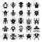 Robots in Trendy solid Icons Pack