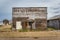 Robsart, SK- August 21, 2021:  The abandoned Beaver Lumber store in ghost town of Robsart, SK