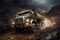 Robust Mining Truck in Action: Extracting Coal from the Depths, a Gritty Display of Industrial Power and Resource Harvesting