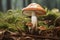 Robust Mushroom boletus edulis. Generate Ai