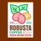 Robusta Coffee Creative Advertising Banner Vector