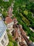 Rocamadour medieval village aerial view