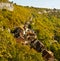 Rocamadour street from above south France