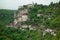 Rocamadour town from a sightseeing spot in France