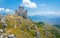 Rocca Calascio, mountaintop fortress or rocca in the Province of L`Aquila in Abruzzo, Italy.