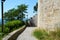 Rocca castle and medieval walls in Asolo, Italy