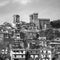 Rocca Priora Town View in black and white