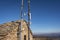 Roccaverano, the medieval tower top side. Color image