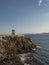 The Rocchetta Lighthause in Piombino, on a summer afternoon