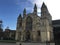 Rochester Cathedral on a partly sunny day in Kent, United Kingdom