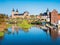 Rochlitz Castle with Zwickauer Mulde river, St. Petri church and old mill