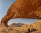 Rock arch in the Spitzkoppe National Park in Namibia, Africa.