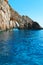 Rock arch on Zakynthos coastline