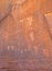 Rock art petroglyphs of Arches National Park.