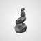 Rock balancing vector illustration. Relax zen stones balanced