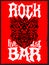 Rock Bar Hardcore poster design template, Rock Pub vector poster