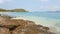 Rock beach and clear seawater