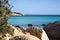 Rock Beach, Sardinia, Beautiful Landscape With Turquoise Ocean