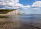 Rock beach and Seven Sisters Cliff