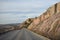 Rock bordered road leading up to Mt. Scott near Lawton Oklahoma.