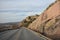 Rock bordered road leading up to Mt. Scott near Lawton Oklahoma.