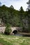 Rock Bridge over mountain stream