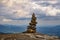 Rock Cairn On The Summit Of Cascade Mountain, Adirondack Forest Preserve, New York
