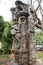 Rock carving inside Bharathi Park in Puducherry, Indian architecture