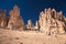 Rock cathedrals in Salar de Tara, Chile