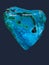 Rock Chrysocolla Blue Stone Heart Shape