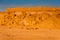 A rock cliff north-east of Riyadh, Saudi Arabia