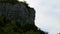 Rock climber climbs the rock.