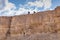 Rock climbers on the cliff of the crater Makhtesh Ramon in Israel`s Negev desert. Sports outdoor activities