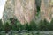 Rock climbers at Smith Rock State Park in Oregon, USA