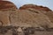 Rock Climbers using ropes at Red Rock Canyon.