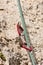 Rock climbing equipment - rope and quickdraw