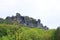 Rock climbing in Saxon Switzerland National park, popular travel destination in Germany