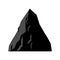 Rock Coal mining. Mountain of coal . Vector illustration