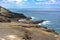 The rock coast along Halona, Oahu, Hawaii