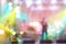 Rock concert light background illumination. Defocused of the show on stage.