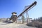 Rock crusher machine industry chain moving to logistic gravel us