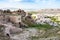 rock-cut houses in Uchisar village in Cappadocia