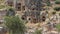 Rock-cut tombs of the ancient Lycian necropolis. Myra, Demre, Turkey