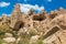 Rock dwellings in Zelve, Cappadocia, Turk